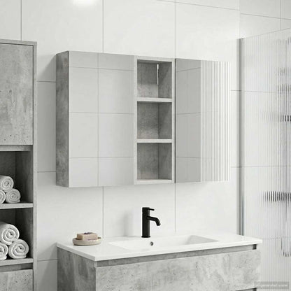 Set di Armadi da Bagno con lo scaffale 3 pcs 80 x 10,5 x 50 cm | homemem39