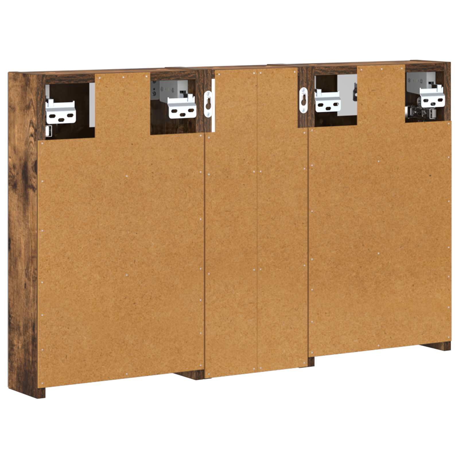 Set di Armadi da Bagno con lo scaffale 3 pcs 80 x 10,5 x 50 cm | homemem39
