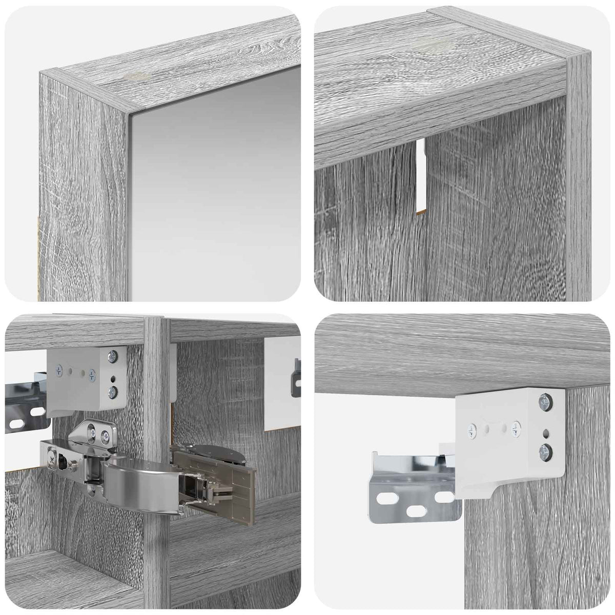 Set di Armadi da Bagno 3 pz 80 x 10,5 x 50 cm | homemem39