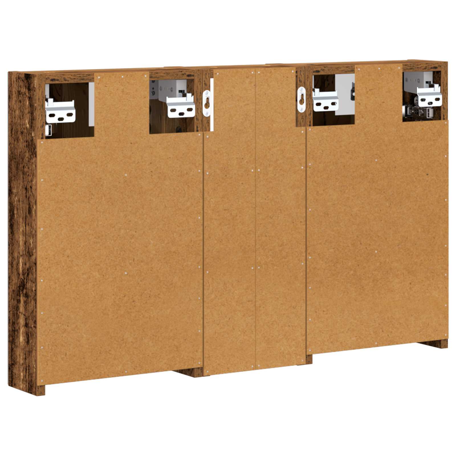 Set di Armadi da Bagno con lo scaffale 3 pcs 80 x 10,5 x 50 cm | homemem39