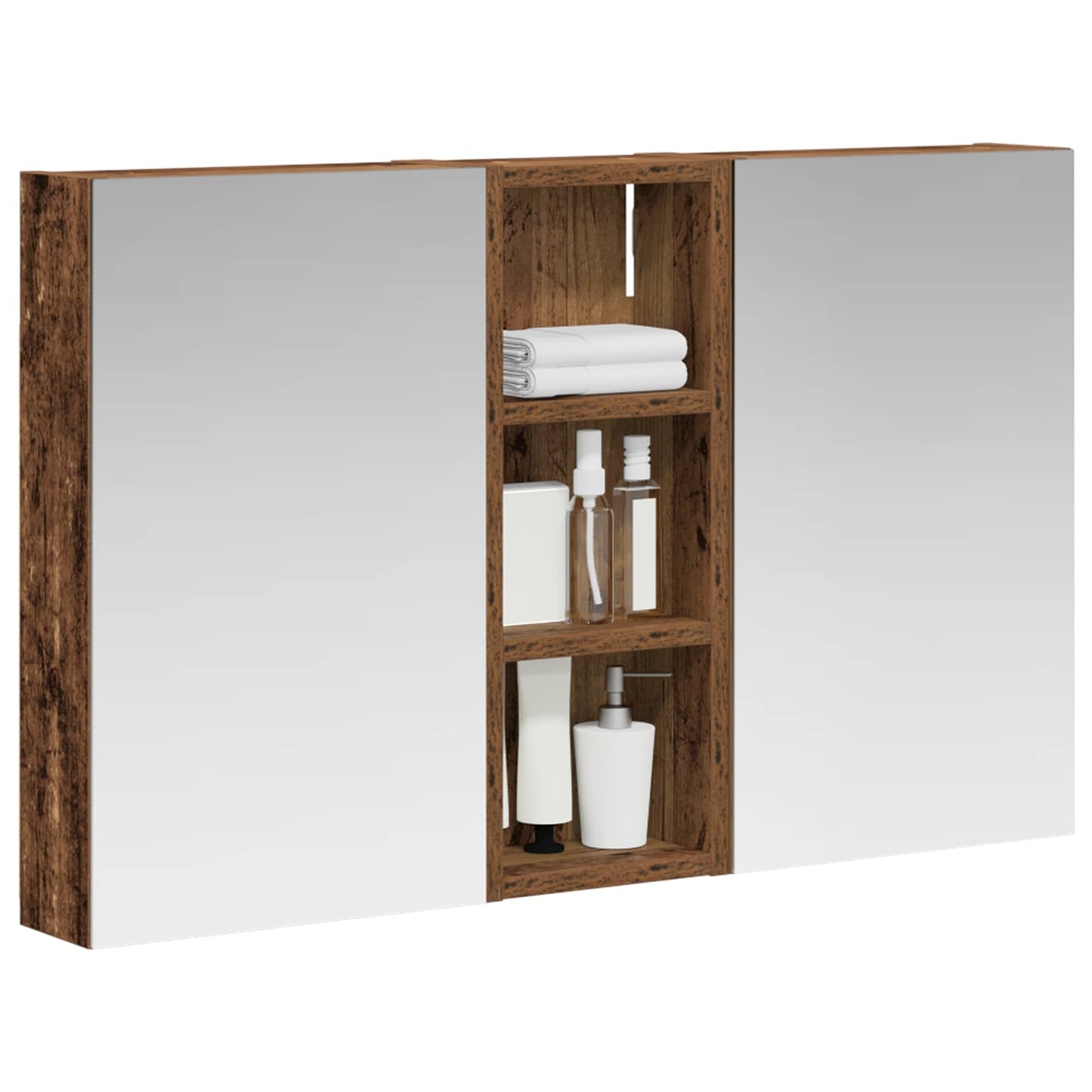 Set di Armadi da Bagno con lo scaffale 3 pcs 80 x 10,5 x 50 cm | homemem39