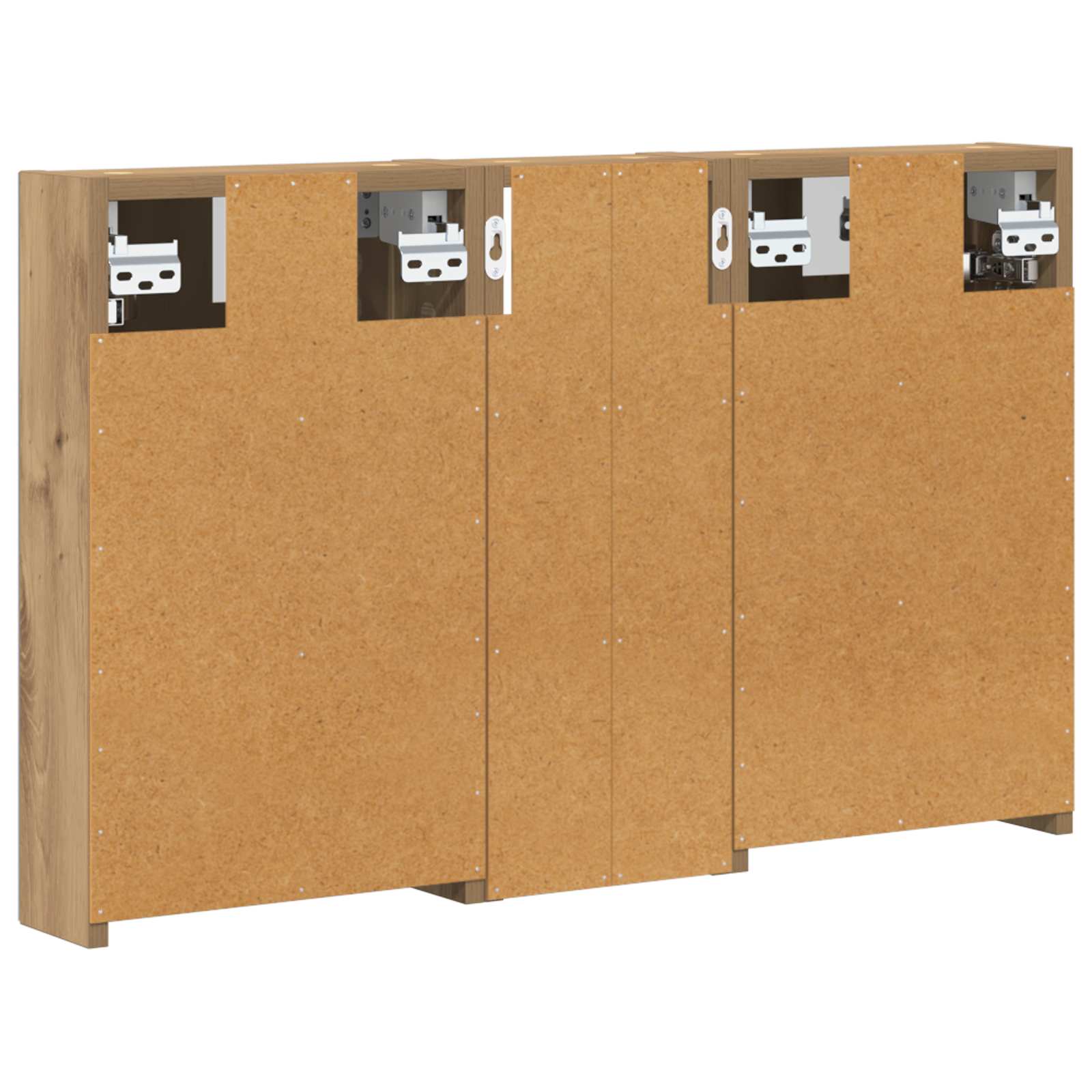 Set di Armadi da Bagno con lo scaffale 3 pcs 80 x 10,5 x 50 cm | homemem39