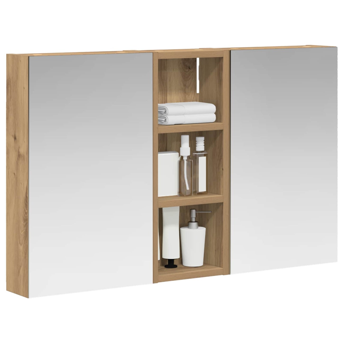 Set di Armadi da Bagno con lo scaffale 3 pcs 80 x 10,5 x 50 cm | homemem39