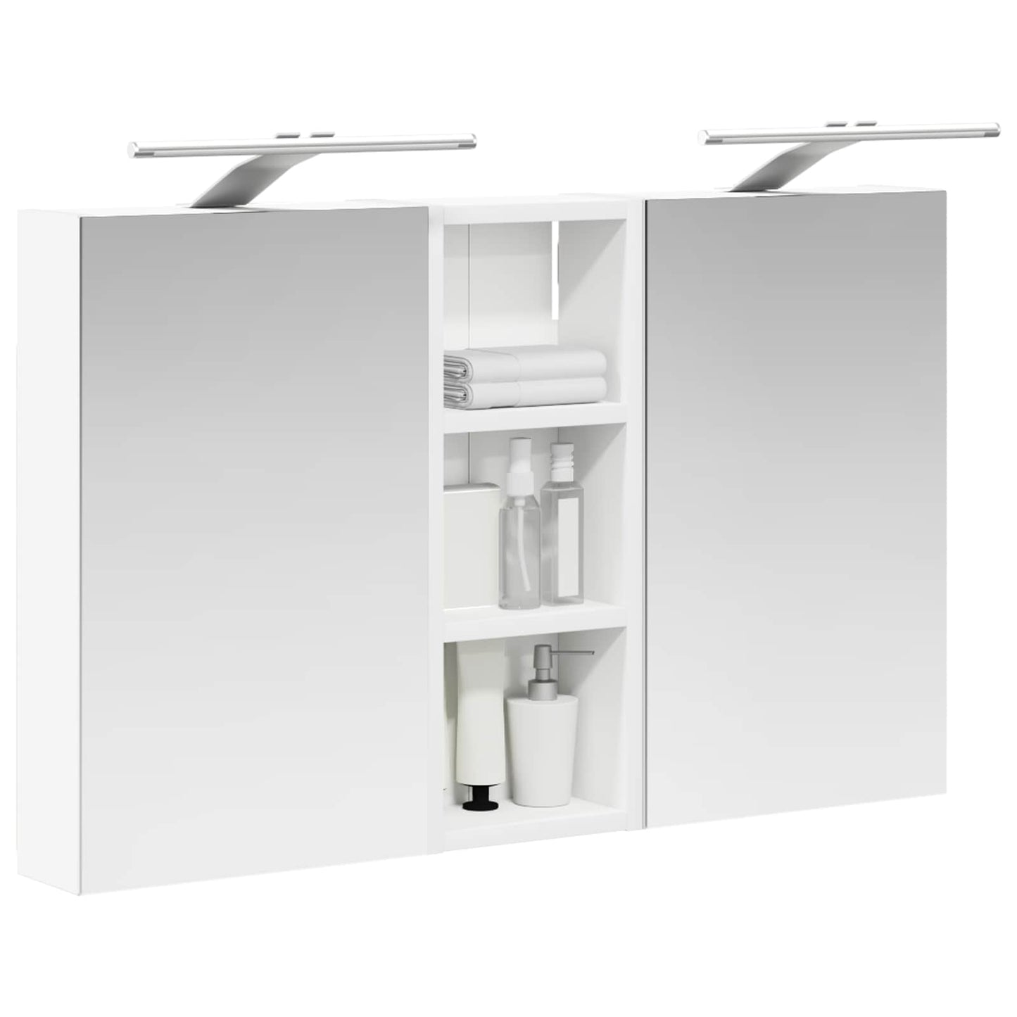 Set di Armadi da Bagno con lo scaffale 3 pcs 80 x 10,5 x 50 cm | homemem39