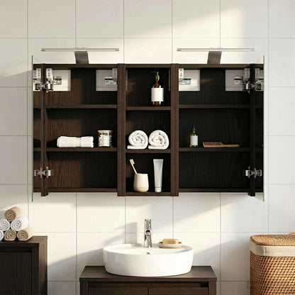 Set di Armadi da Bagno con lo scaffale 3 pcs 80 x 10,5 x 50 cm | homemem39