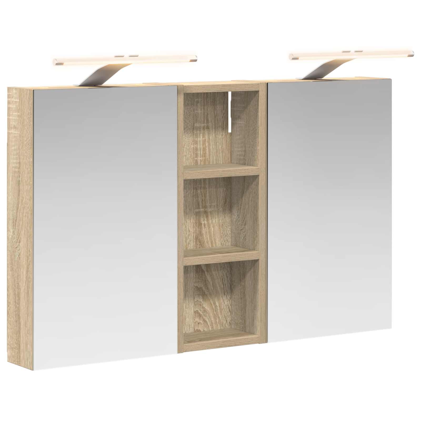 Set di Armadi da Bagno con lo scaffale 3 pcs 80 x 10,5 x 50 cm | homemem39