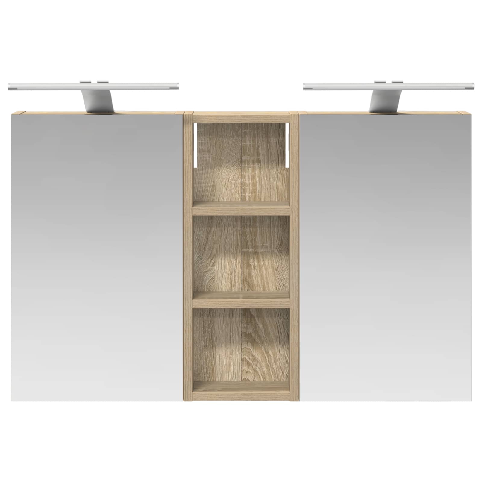 Set di Armadi da Bagno con lo scaffale 3 pcs 80 x 10,5 x 50 cm | homemem39
