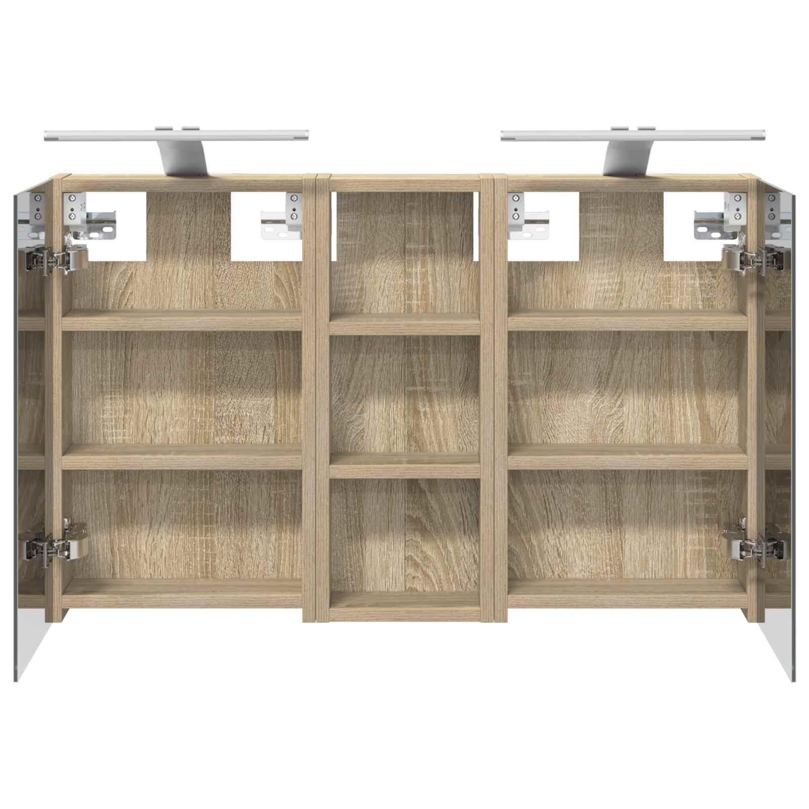 Set di Armadi da Bagno con lo scaffale 3 pcs 80 x 10,5 x 50 cm | homemem39