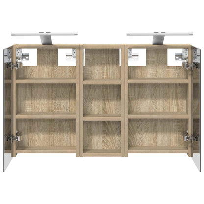 Set di Armadi da Bagno con lo scaffale 3 pcs 80 x 10,5 x 50 cm | homemem39