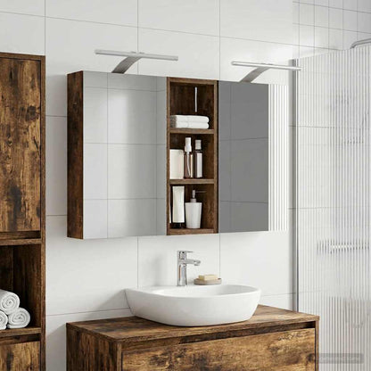 Set di Armadi da Bagno con lo scaffale 3 pcs 80 x 10,5 x 50 cm | homemem39