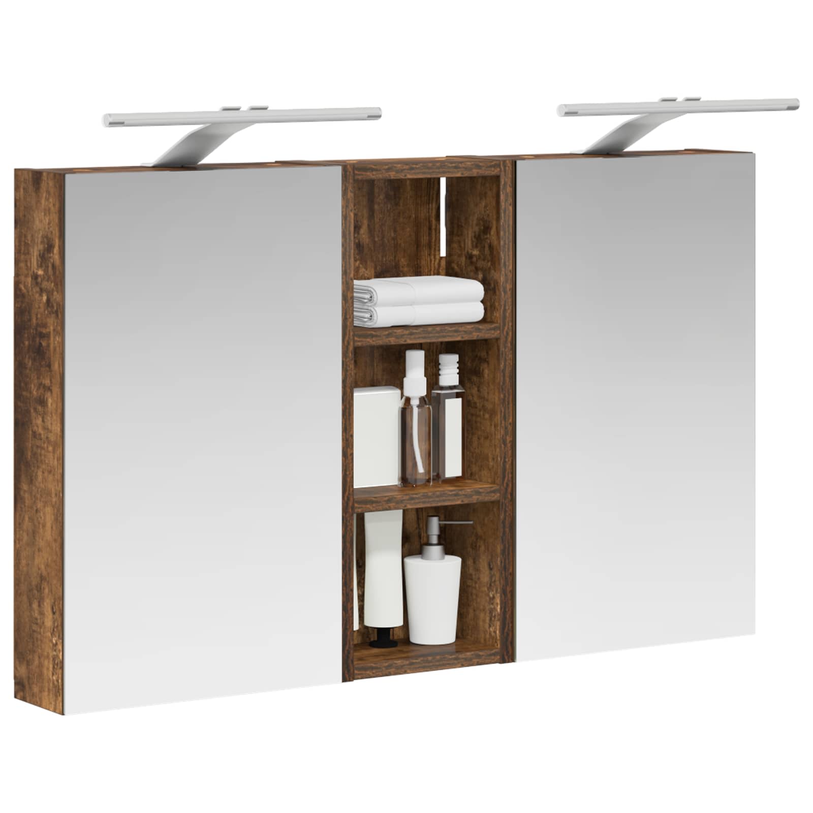 Set di Armadi da Bagno con lo scaffale 3 pcs 80 x 10,5 x 50 cm | homemem39