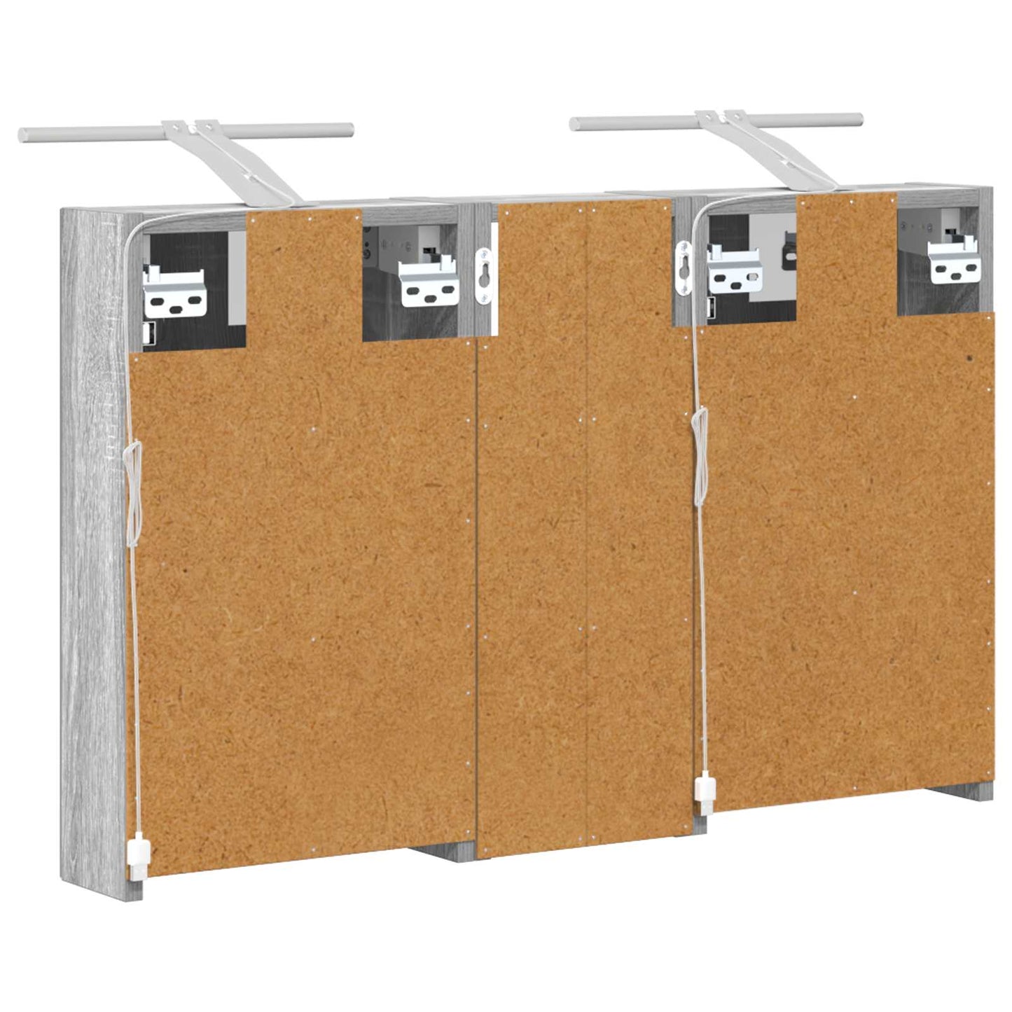 Set di Armadi da Bagno con lo scaffale 3 pcs 80 x 10,5 x 50 cm | homemem39