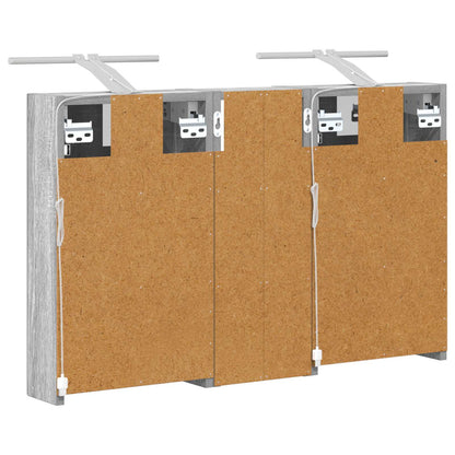 Set di Armadi da Bagno con lo scaffale 3 pcs 80 x 10,5 x 50 cm | homemem39