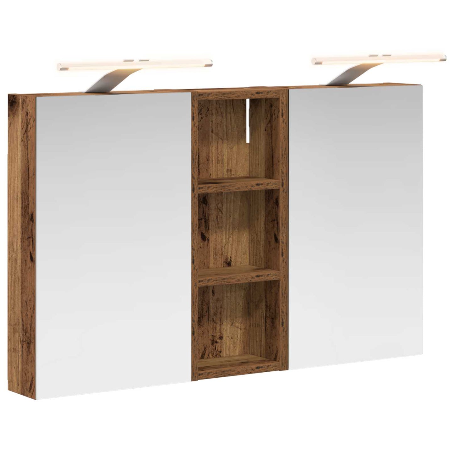 Set di Armadi da Bagno con lo scaffale 3 pcs 80 x 10,5 x 50 cm | homemem39