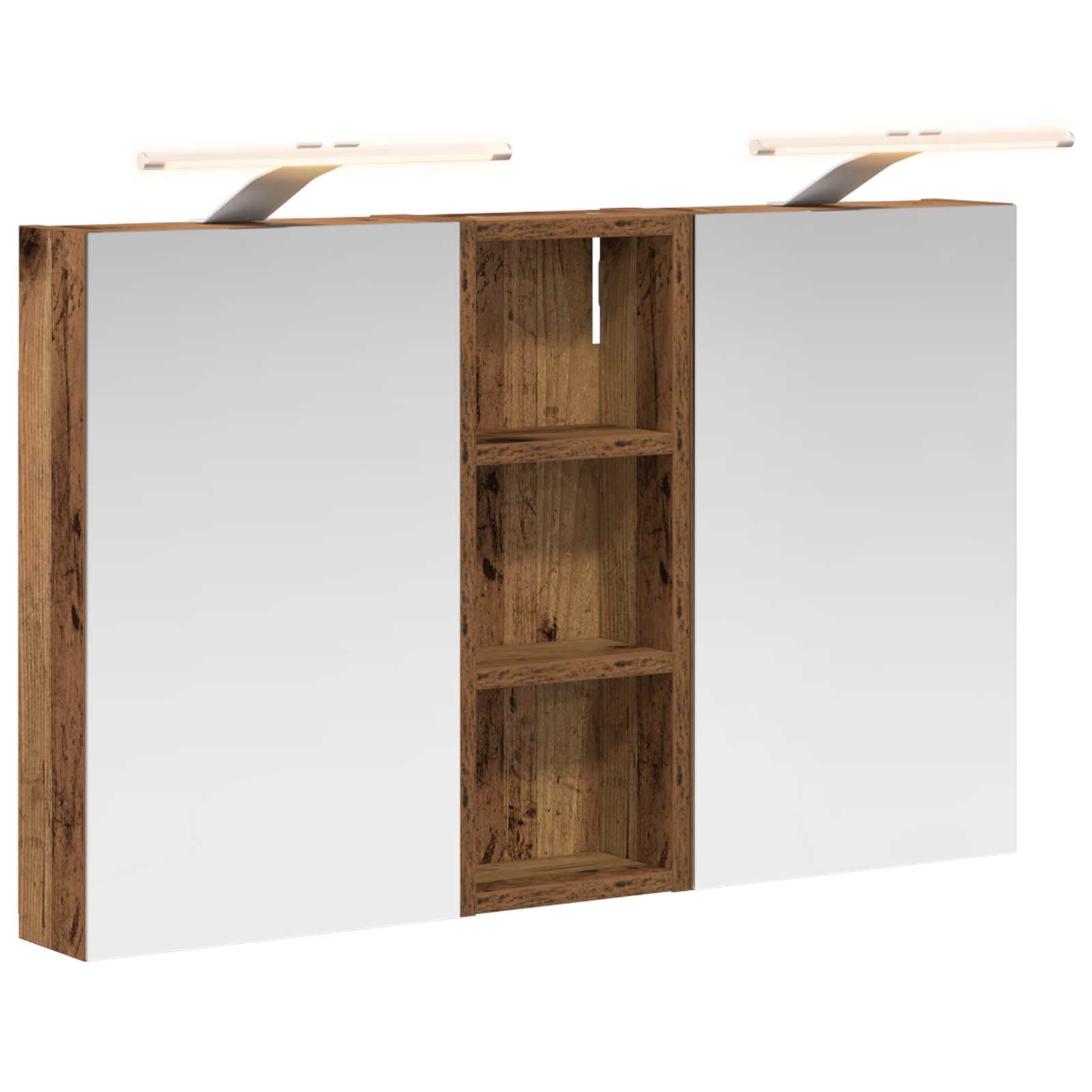 Set di Armadi da Bagno con lo scaffale 3 pcs 80 x 10,5 x 50 cm | homemem39