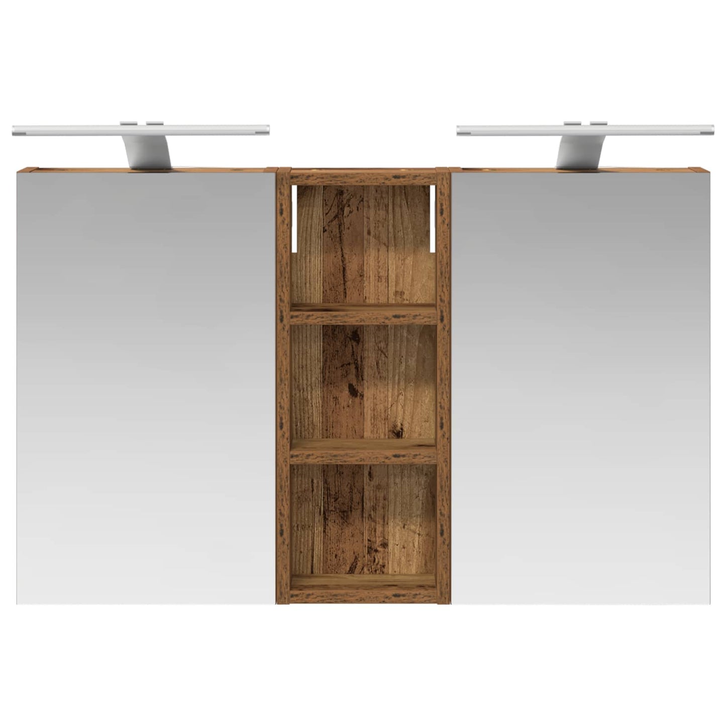 Set di Armadi da Bagno con lo scaffale 3 pcs 80 x 10,5 x 50 cm | homemem39