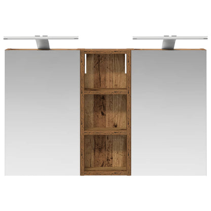 Set di Armadi da Bagno con lo scaffale 3 pcs 80 x 10,5 x 50 cm | homemem39