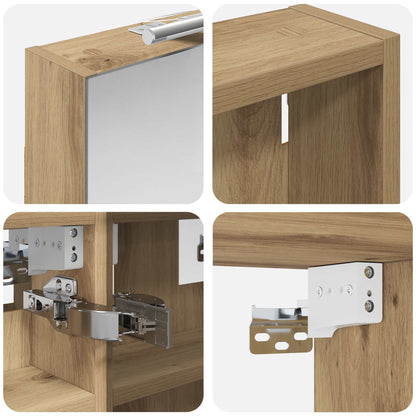 Set di Armadi da Bagno con lo scaffale 3 pcs 80 x 10,5 x 50 cm | homemem39