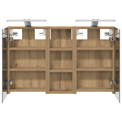 Set di Armadi da Bagno con lo scaffale 3 pcs 80 x 10,5 x 50 cm | homemem39