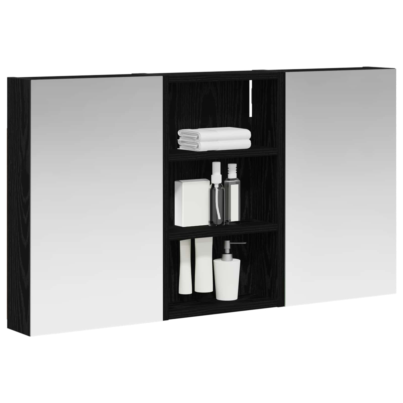 Set di Armadi da Bagno con lo scaffale 3 pcs 90 x 10,5 x 50 cm | homemem39