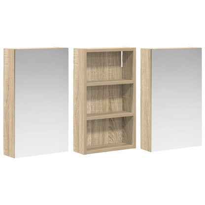 Set di Armadi da Bagno con lo scaffale 3 pcs 90 x 10,5 x 50 cm | homemem39