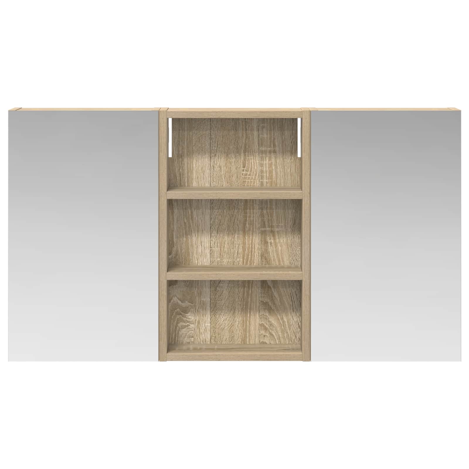 Set di Armadi da Bagno con lo scaffale 3 pcs 90 x 10,5 x 50 cm | homemem39