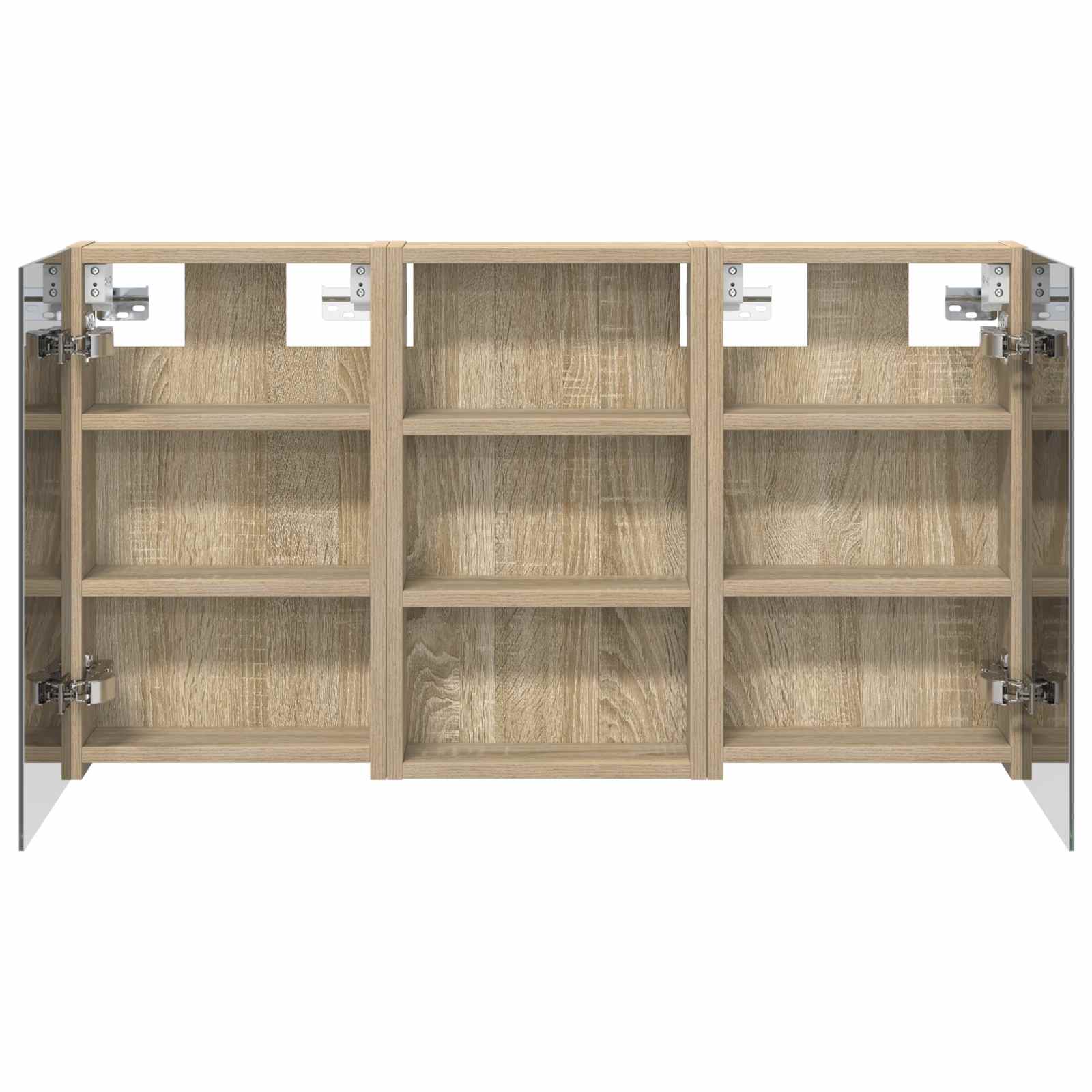 Set di Armadi da Bagno con lo scaffale 3 pcs 90 x 10,5 x 50 cm | homemem39