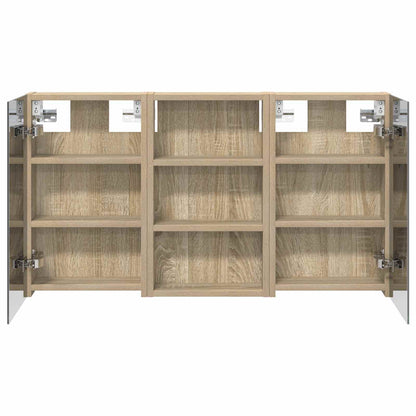 Set di Armadi da Bagno con lo scaffale 3 pcs 90 x 10,5 x 50 cm | homemem39