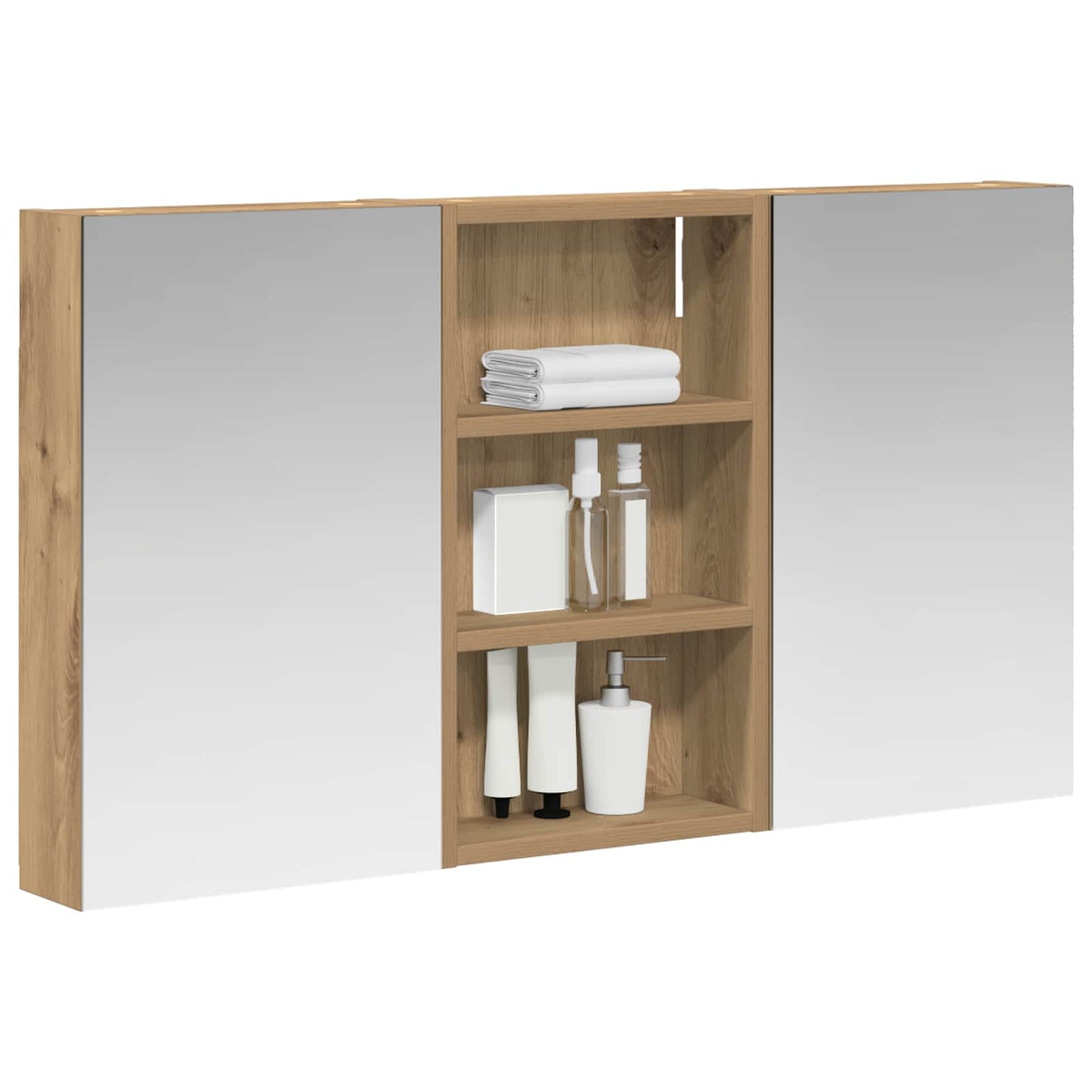 Set di Armadi da Bagno con lo scaffale 3 pcs 90 x 10,5 x 50 cm | homemem39