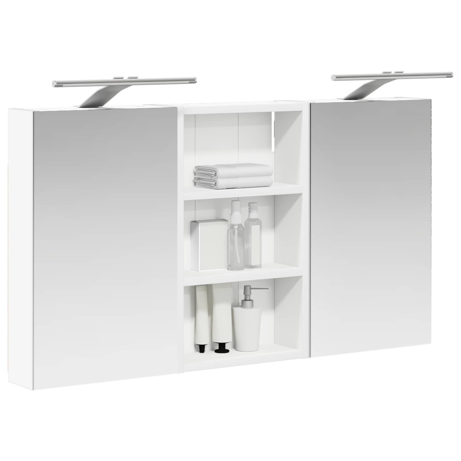 Set di Armadi da Bagno con lo scaffale 3 pcs 90 x 10,5 x 50 cm | homemem39