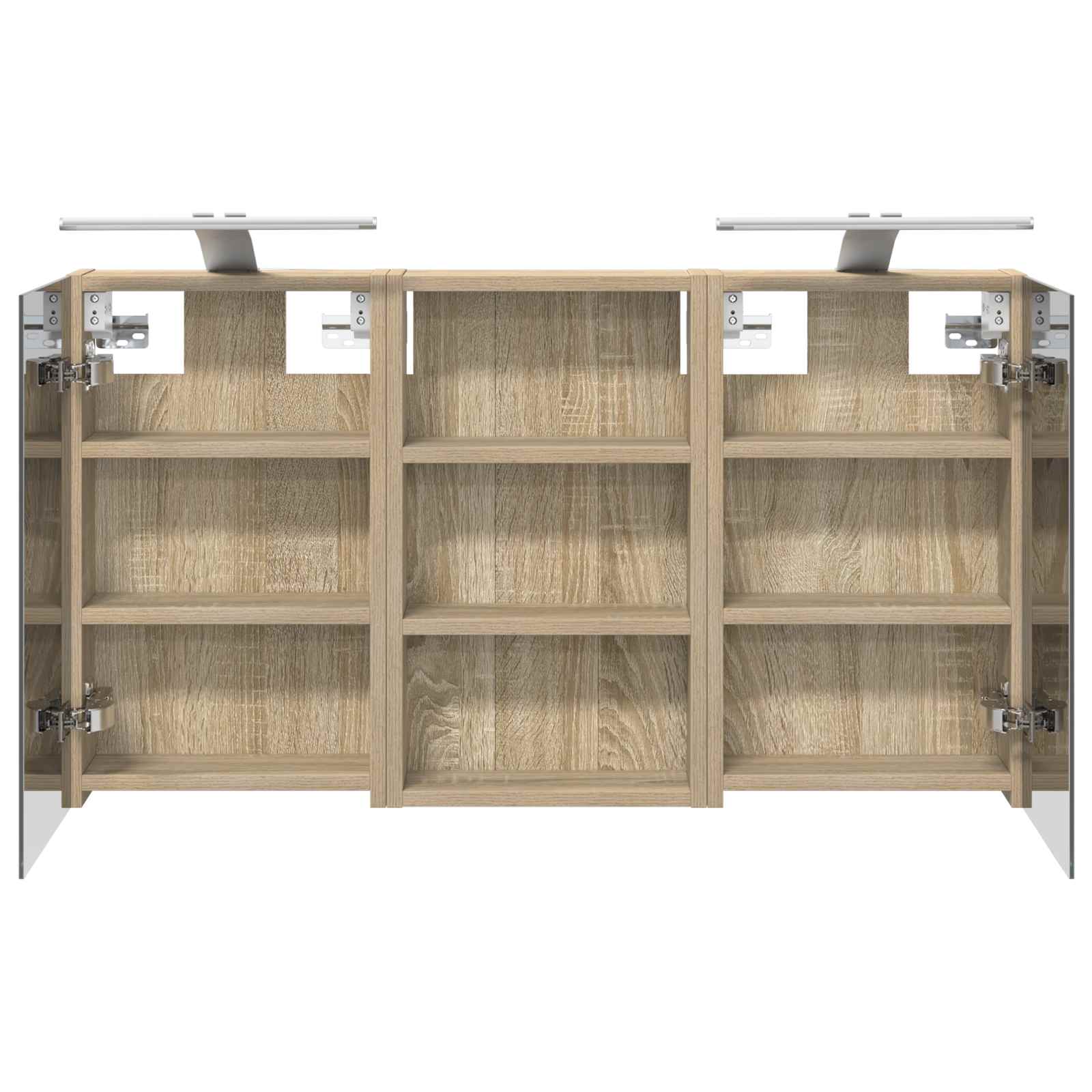 Set di Armadi da Bagno con lo scaffale 3 pcs 90 x 10,5 x 50 cm | homemem39
