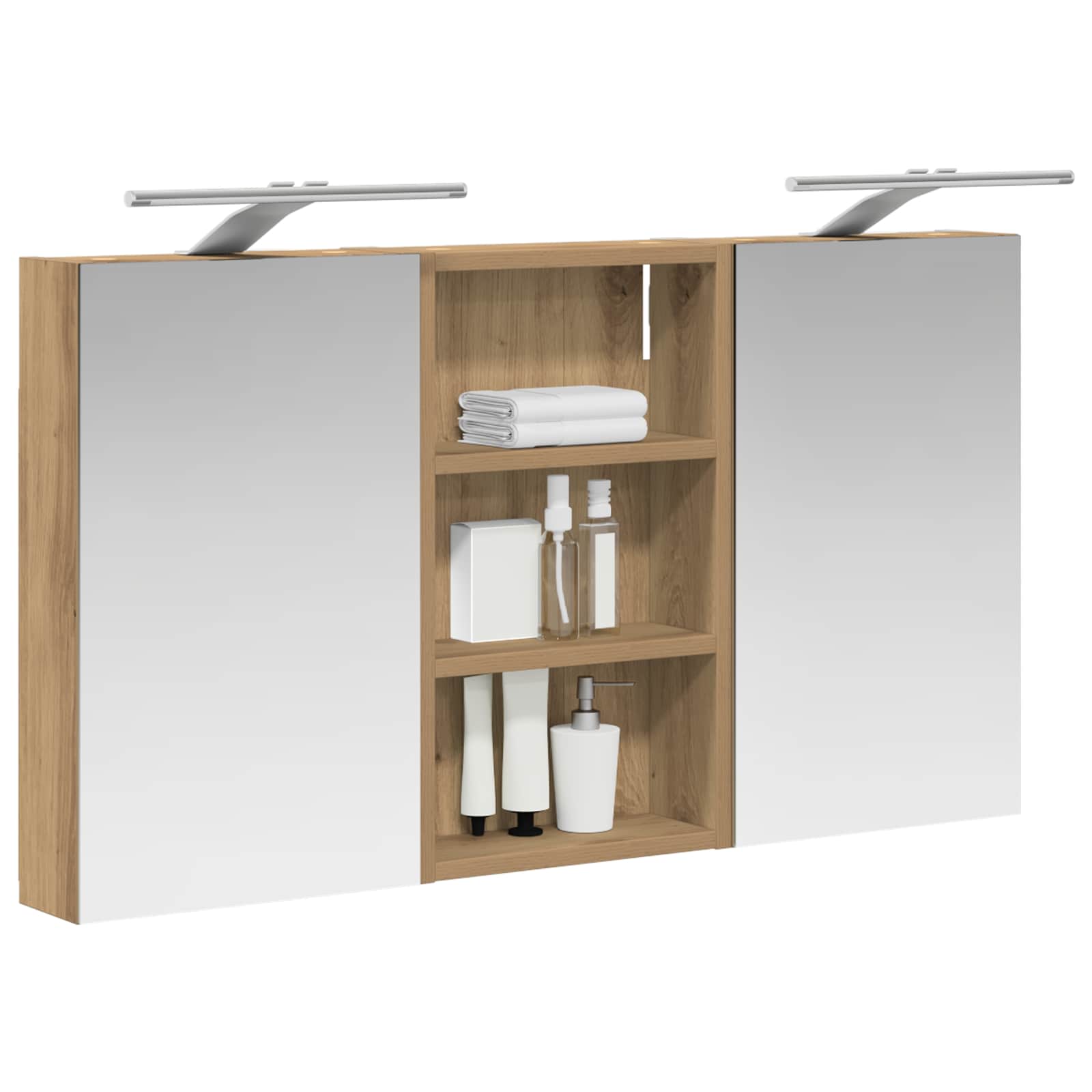 Set di Armadi da Bagno con lo scaffale 3 pcs 90 x 10,5 x 50 cm | homemem39