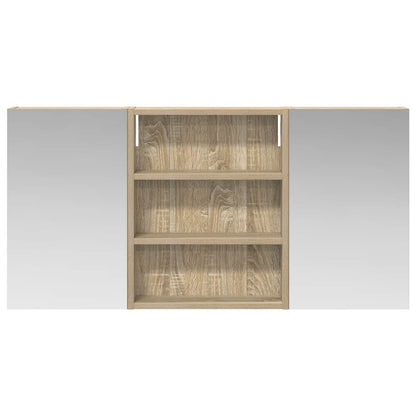 Set di Armadi da Bagno con lo scaffale 3 pcs 100 x 10,5 x 50 cm | homemem39