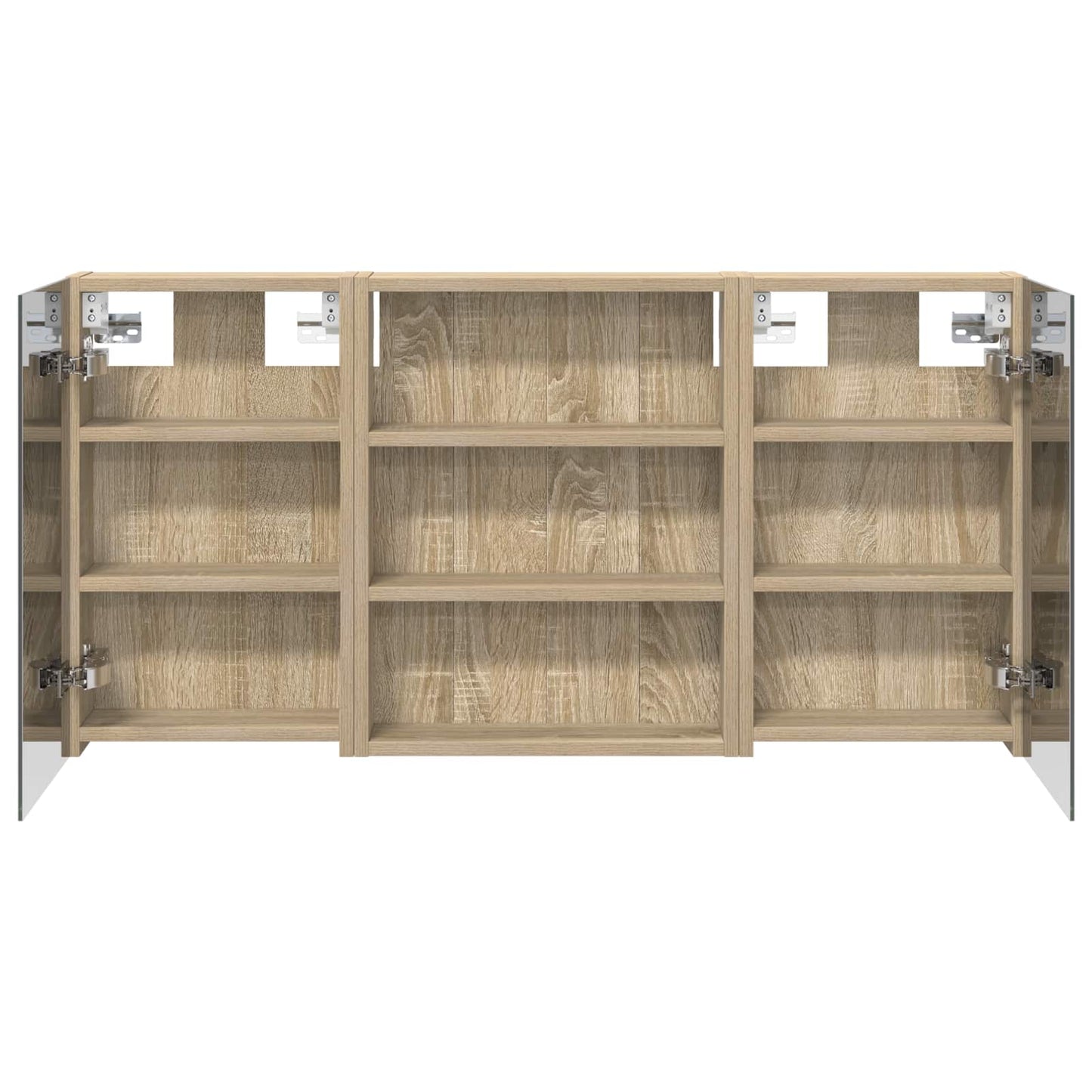 Set di Armadi da Bagno con lo scaffale 3 pcs 100 x 10,5 x 50 cm | homemem39