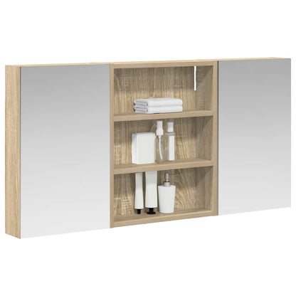 Set di Armadi da Bagno con lo scaffale 3 pcs 100 x 10,5 x 50 cm | homemem39