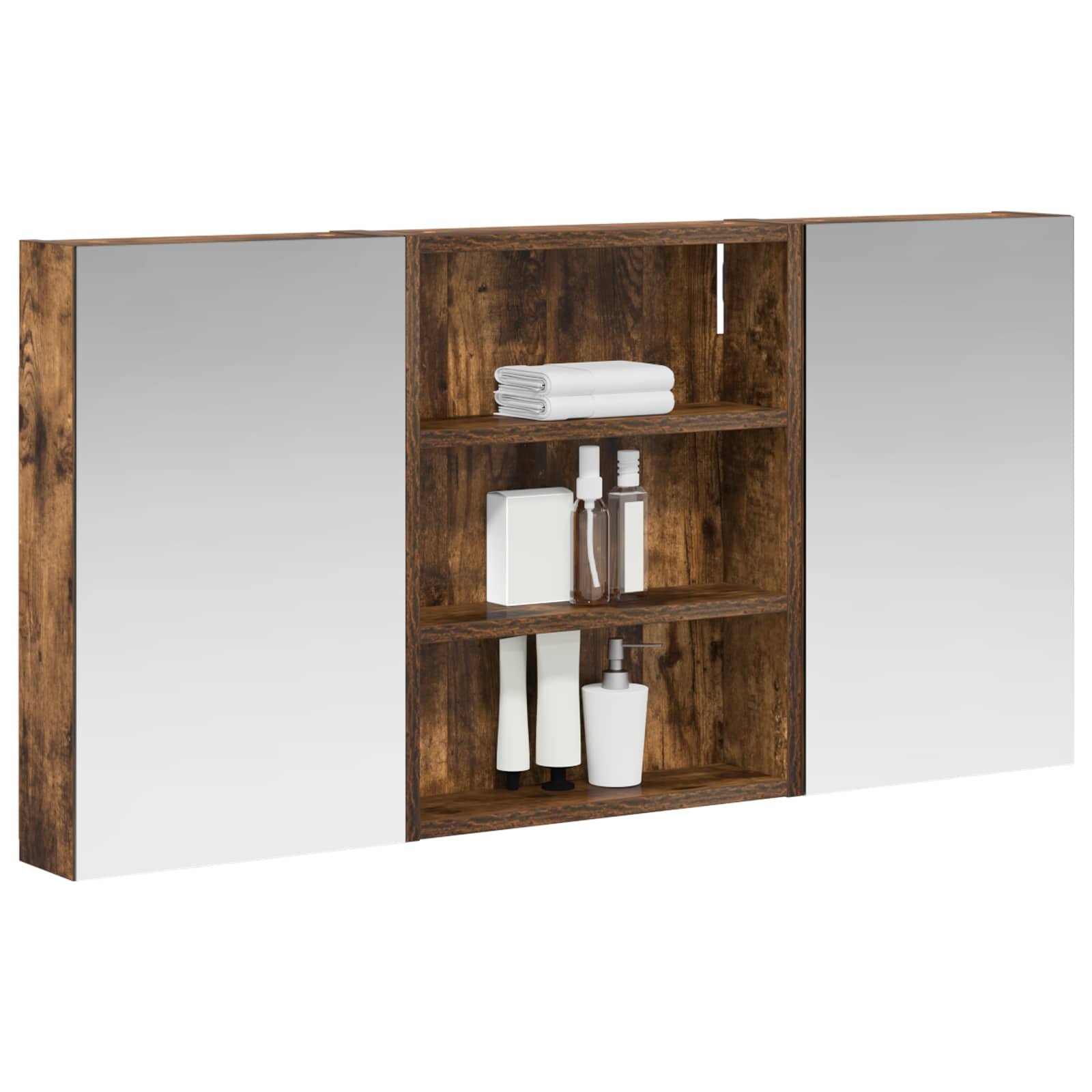 Set di Armadi da Bagno con lo scaffale 3 pcs 100 x 10,5 x 50 cm | homemem39