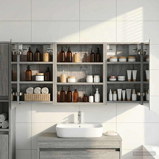 Set di Armadi da Bagno 3 pz 100 x 10,5 x 50 cm | homemem39