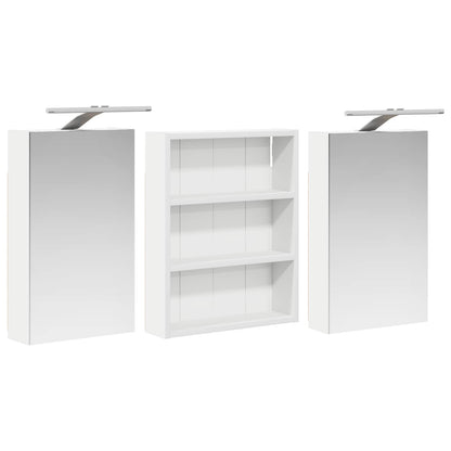 Set di Armadi da Bagno con lo scaffale 3 pcs 100 x 10,5 x 50 cm | homemem39