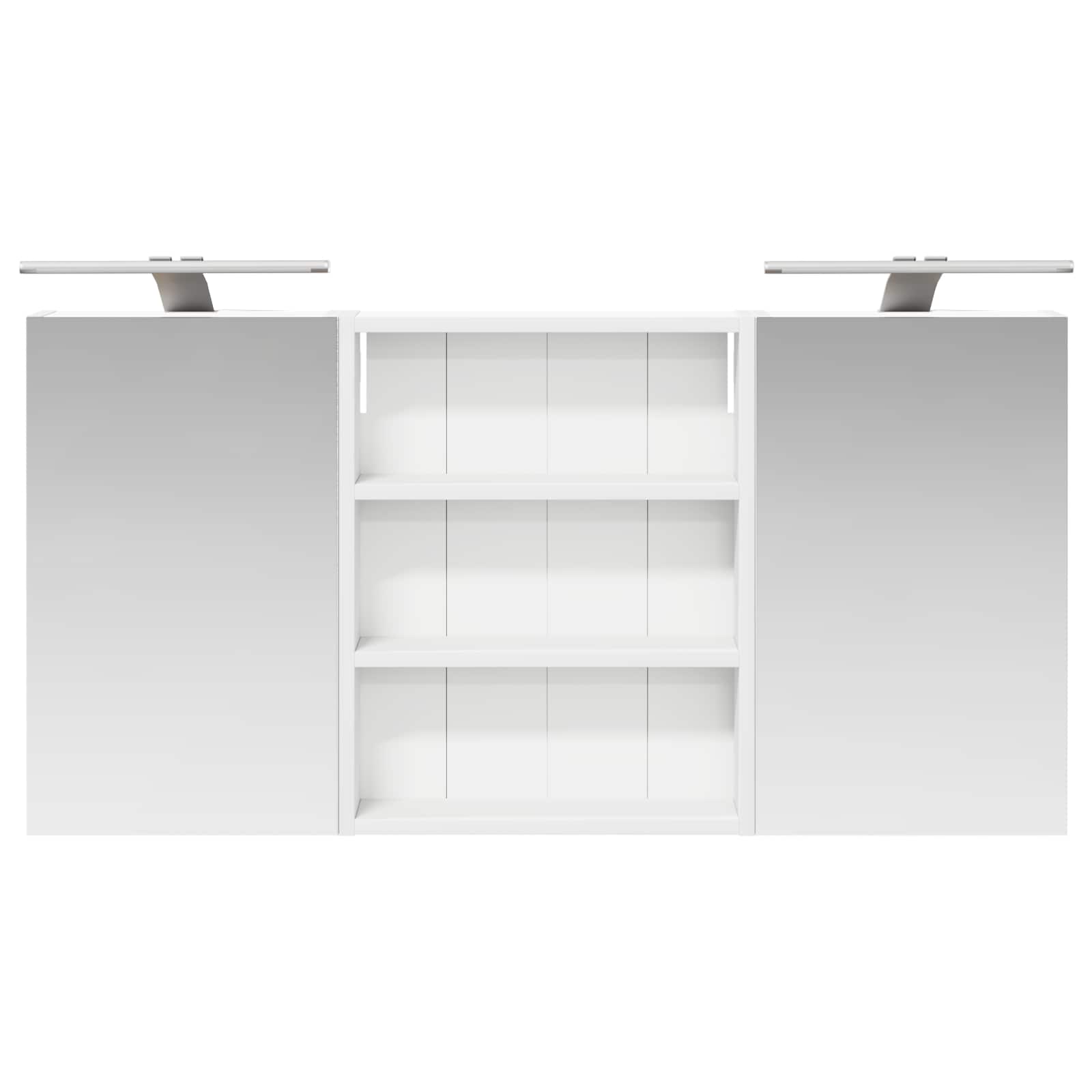 Set di Armadi da Bagno con lo scaffale 3 pcs 100 x 10,5 x 50 cm | homemem39