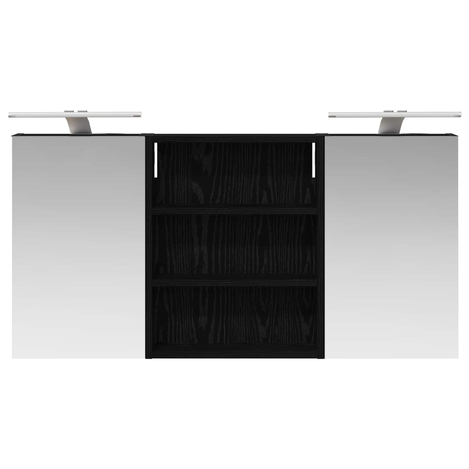 Set di Armadi da Bagno con lo scaffale 3 pcs 100 x 10,5 x 50 cm | homemem39