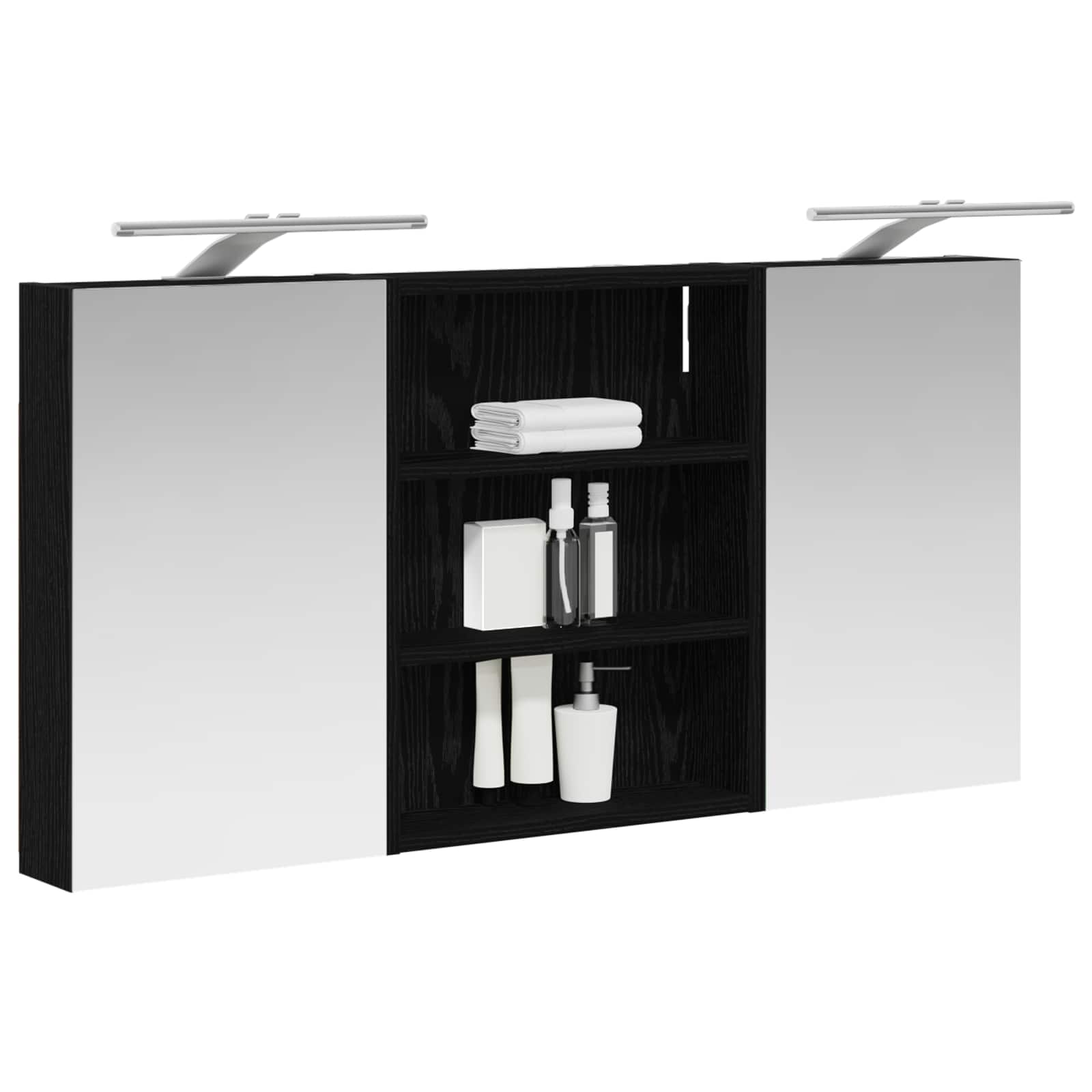 Set di Armadi da Bagno con lo scaffale 3 pcs 100 x 10,5 x 50 cm | homemem39