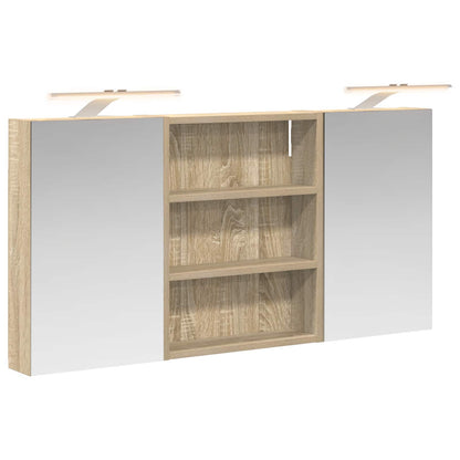 Set di Armadi da Bagno con lo scaffale 3 pcs 100 x 10,5 x 50 cm