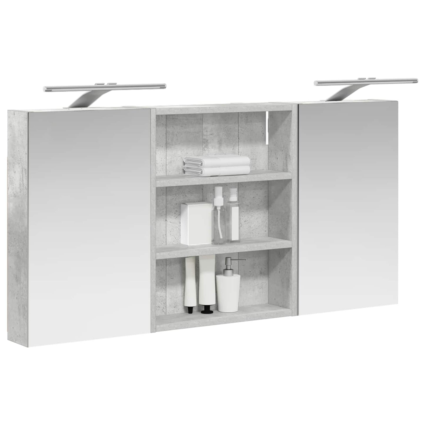 Set di Armadi da Bagno con lo scaffale 3 pcs 100 x 10,5 x 50 cm