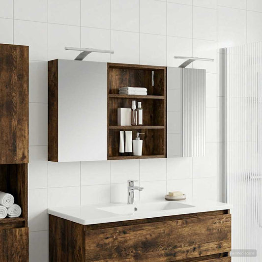 Set di Armadi da Bagno con lo scaffale 3 pcs 100 x 10,5 x 50 cm | homemem39