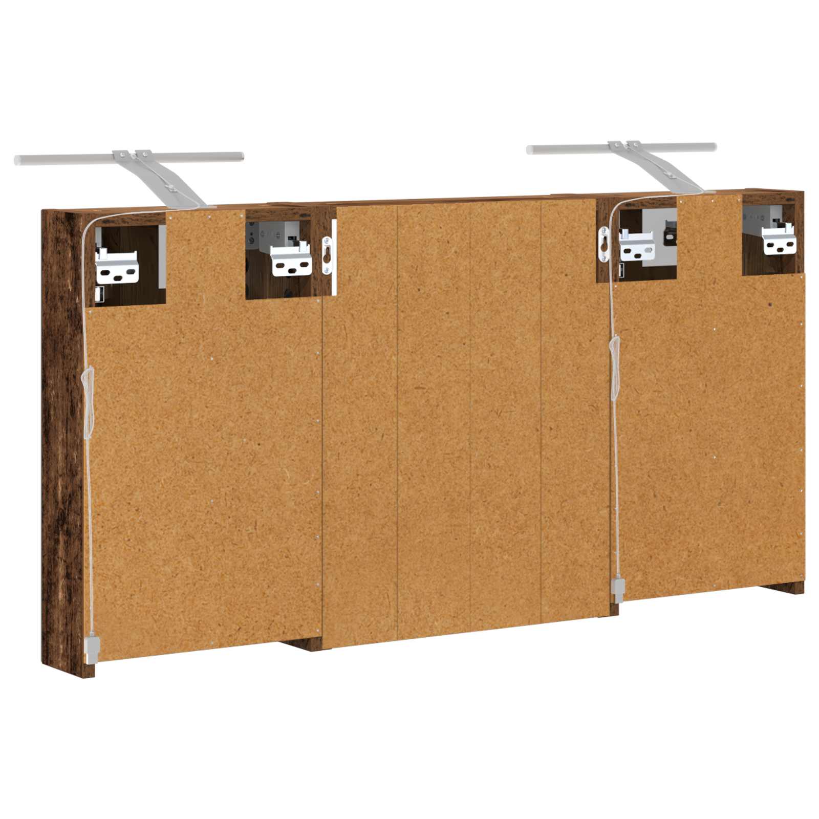 Set di Armadi da Bagno con lo scaffale 3 pcs 100 x 10,5 x 50 cm | homemem39
