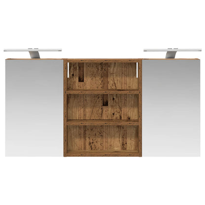Set di Armadi da Bagno con lo scaffale 3 pcs 100 x 10,5 x 50 cm | homemem39