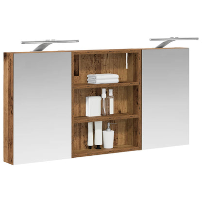 Set di Armadi da Bagno con lo scaffale 3 pcs 100 x 10,5 x 50 cm