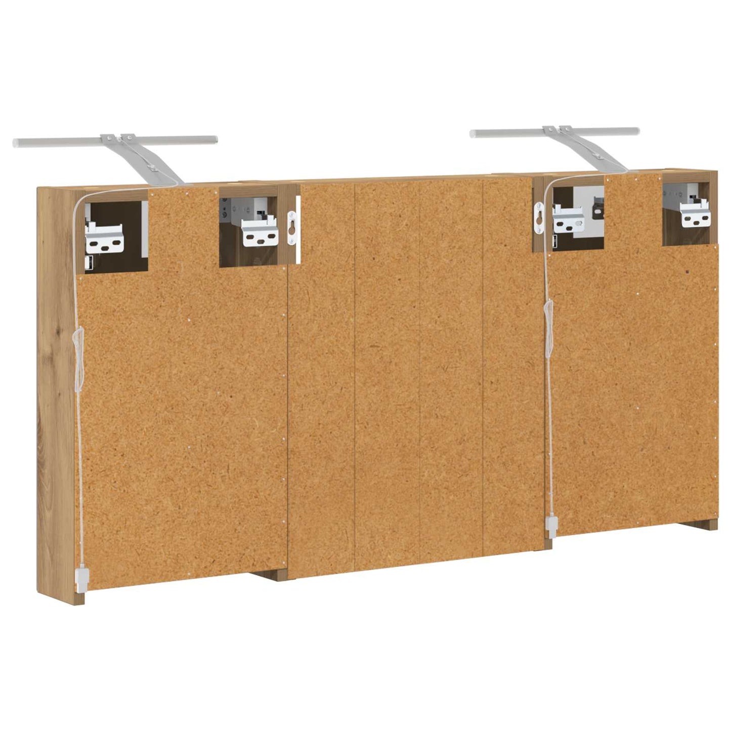 Set di Armadi da Bagno con lo scaffale 3 pcs 100 x 10,5 x 50 cm | homemem39
