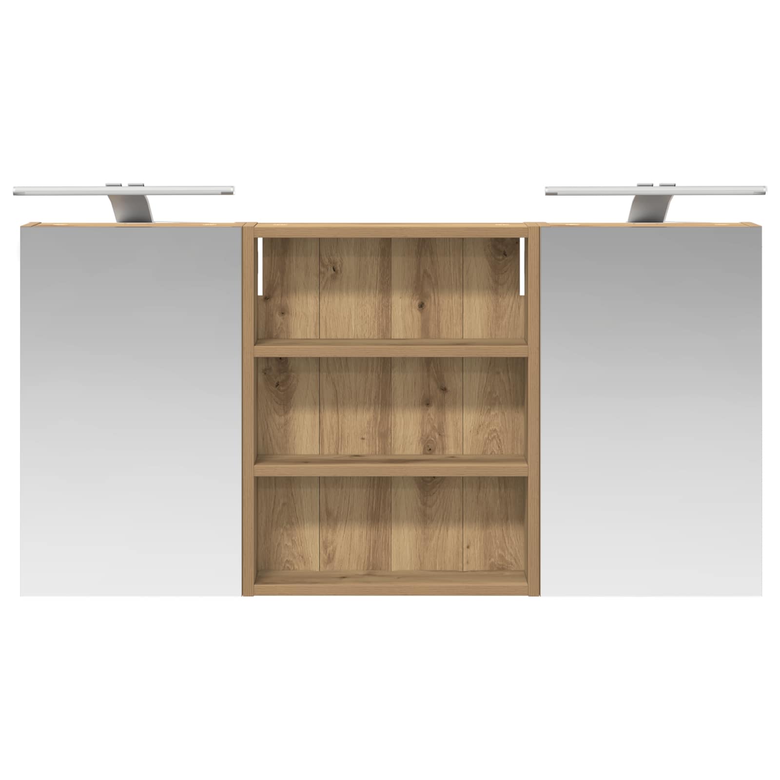 Set di Armadi da Bagno con lo scaffale 3 pcs 100 x 10,5 x 50 cm | homemem39