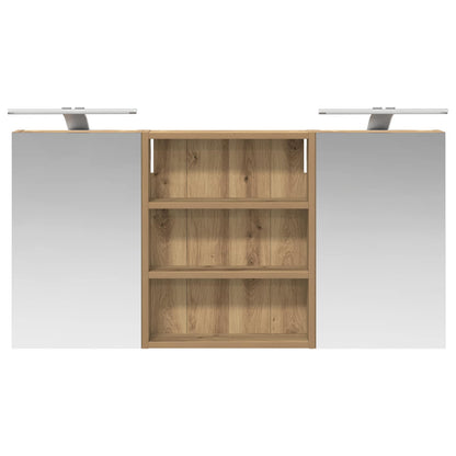 Set di Armadi da Bagno con lo scaffale 3 pcs 100 x 10,5 x 50 cm | homemem39